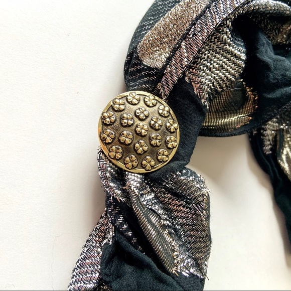 VTG West Germany four-leaf clover scarf clip - Picture 6 of 6